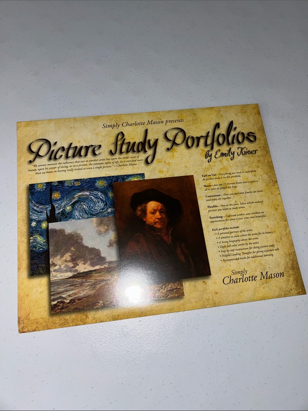 Simply Charlotte Mason Picture Study Rembrandt Homeschool